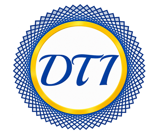 Dream Life Training Institute circular blue and gold DTI logo